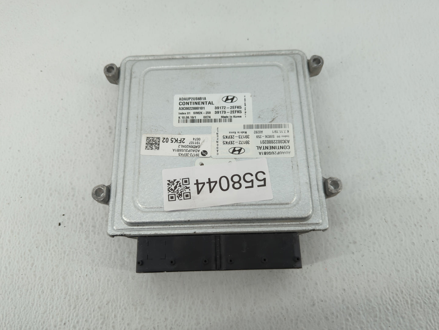 2020 Hyundai Elantra PCM Engine Control Computer ECU ECM PCU OEM P/N:39172-2EFK5 39173-2EFK5 Fits OEM Used Auto Parts - Oemu