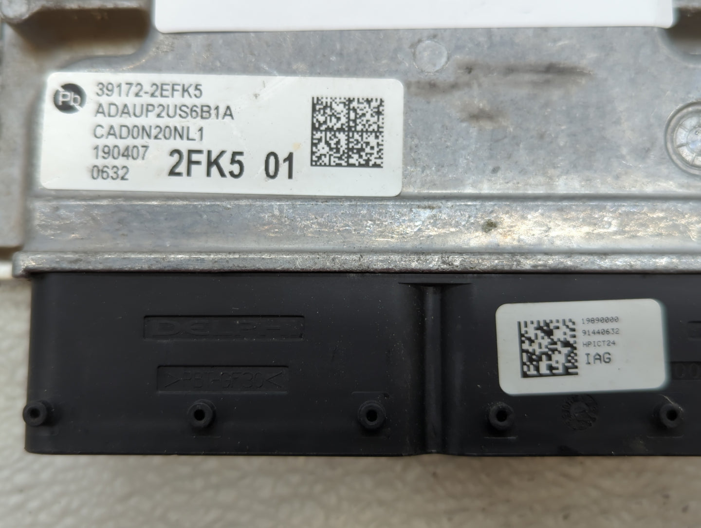 2020 Hyundai Elantra PCM Engine Control Computer ECU ECM PCU OEM P/N:39172-2EFK5 39173-2EFK5 Fits OEM Used Auto Parts - Oemu