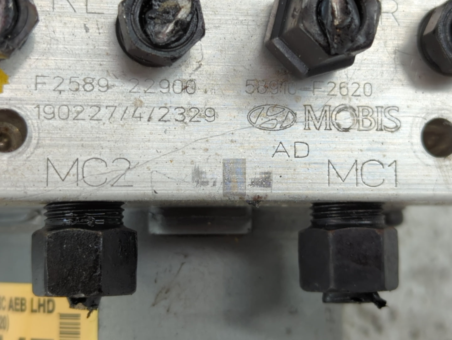 2018-2020 Hyundai Elantra ABS Pump Control Module Replacement P/N:58910-F2620 F2589 22900 Fits Fits 2018 2019 2020 OEM Used 