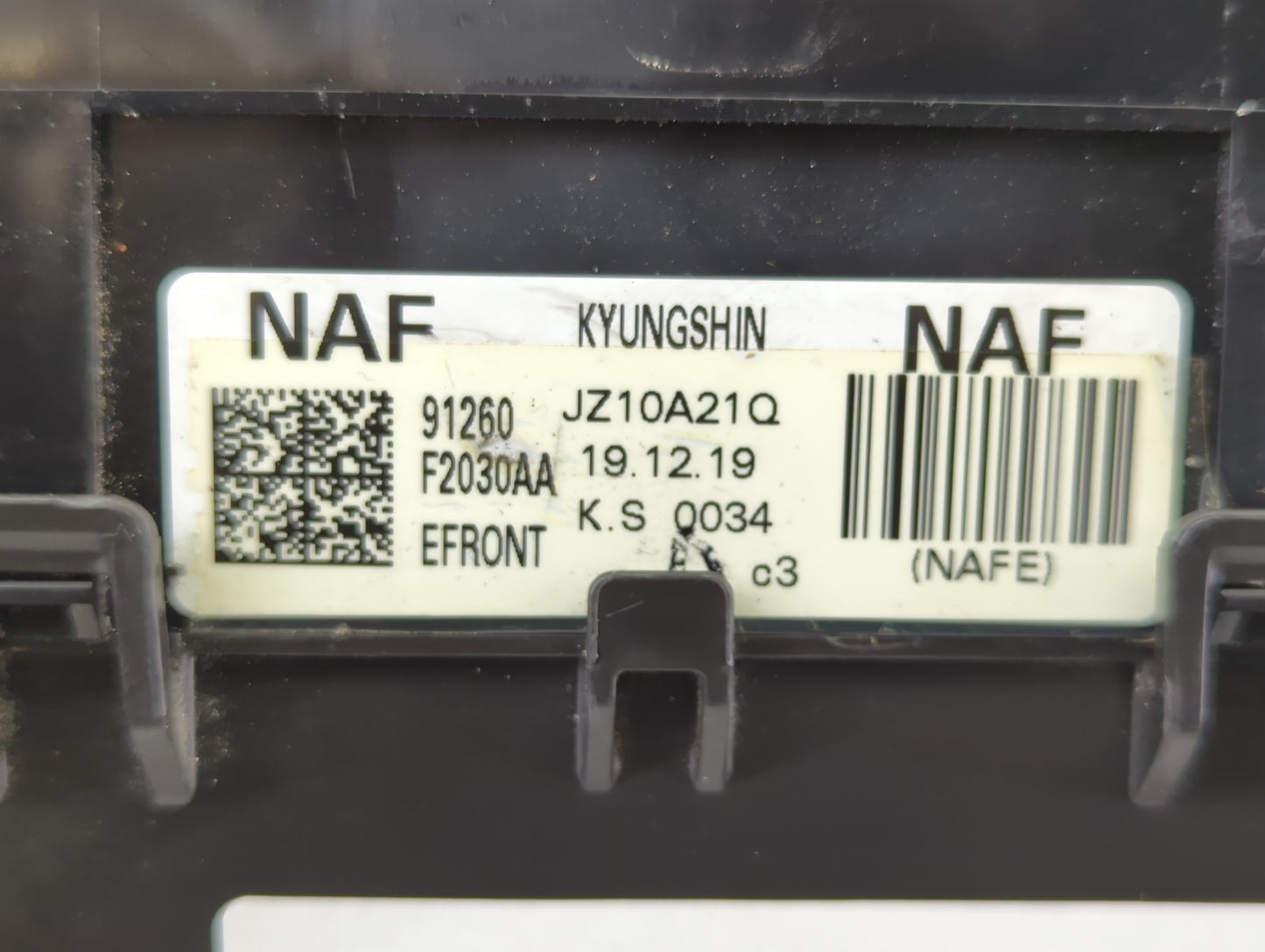 2019-2020 Hyundai Elantra Fusebox Fuse Box Panel Relay Module P/N:91260-F2030AA Fits Fits 2019 2020 OEM Used Auto Parts - Oe