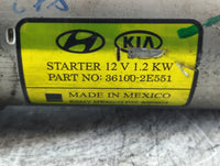 2014-2020 Hyundai Elantra Car Starter Motor Solenoid OEM P/N:36100-2E551 Fits Fits 2014 2015 2016 2017 2018 2019 2020 OEM Us