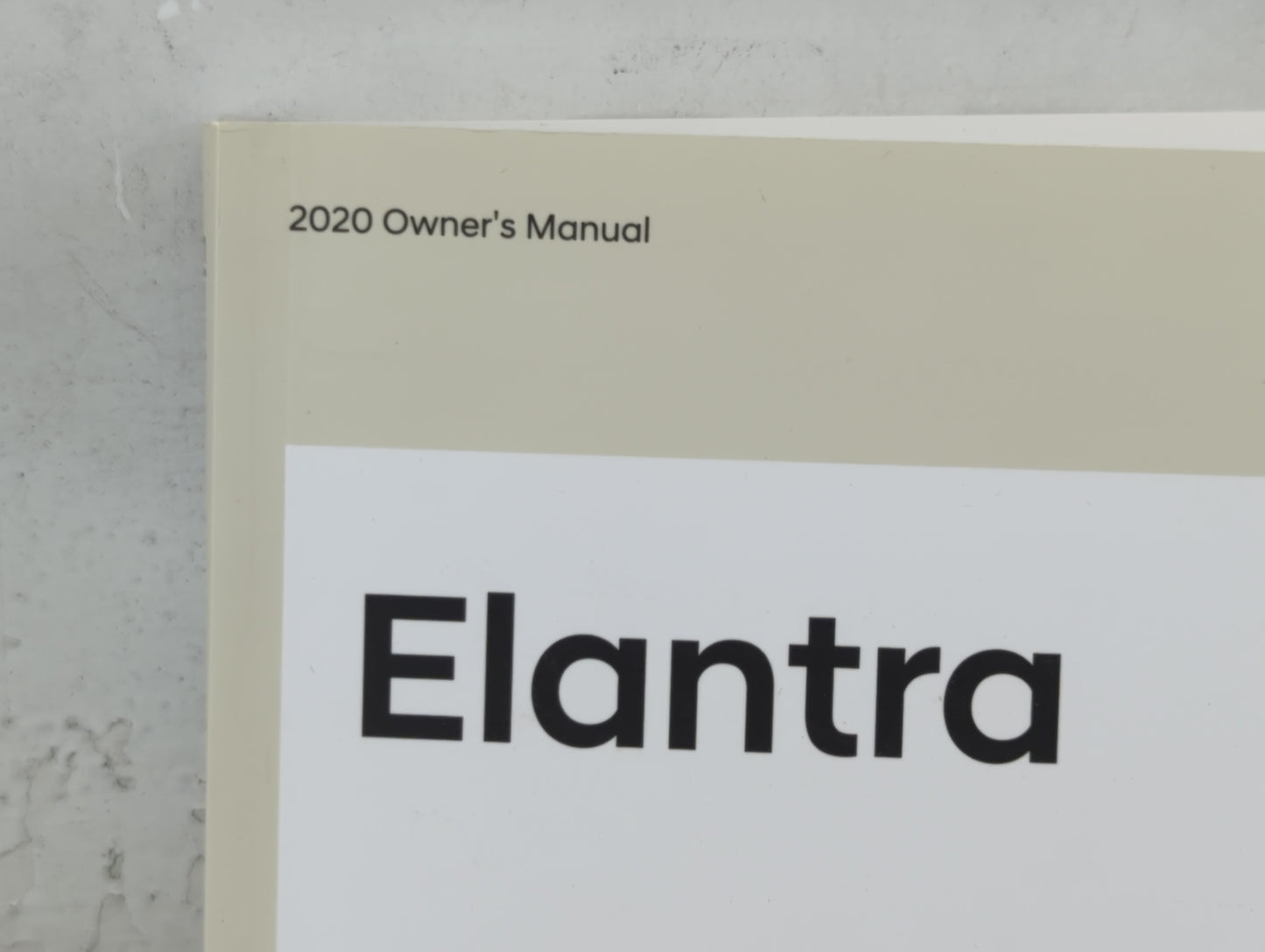 2020 Hyundai Elantra Owners Manual Book Guide P/N:LF30-EU94A OEM Used Auto Parts - Oemusedautoparts1.com