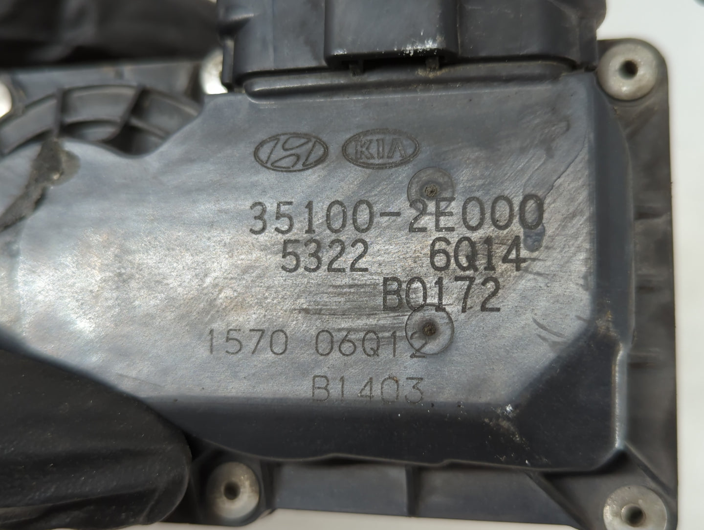 2011-2020 Hyundai Elantra Throttle Body P/N:1570 06Q12 35100-2E000 Fits OEM Used Auto Parts - Oemusedautoparts1.com