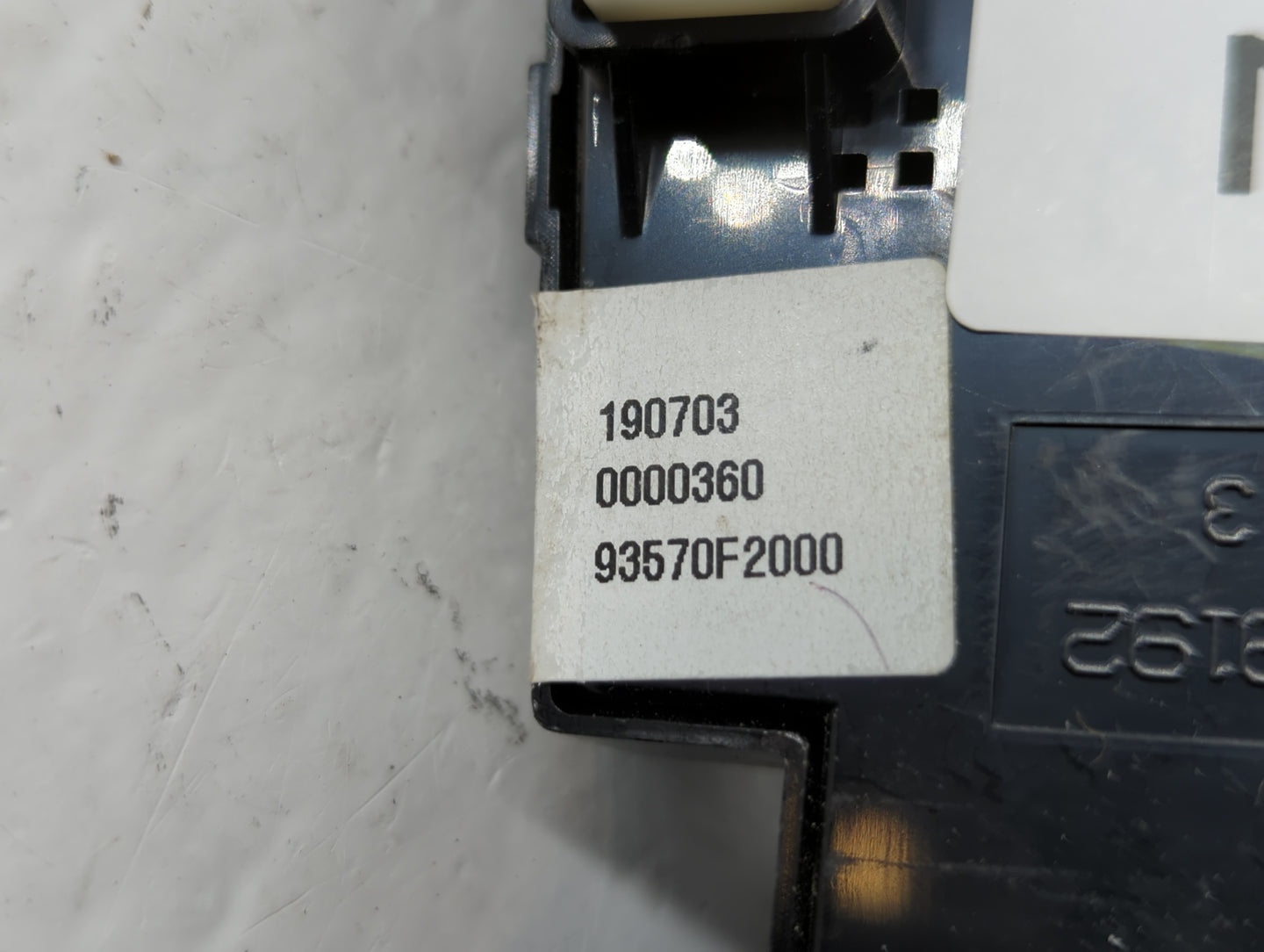 2017-2020 Hyundai Elantra Master Power Window Switch Replacement Driver Side Left P/N:0000360 93570F2000 Fits OEM Used Auto 