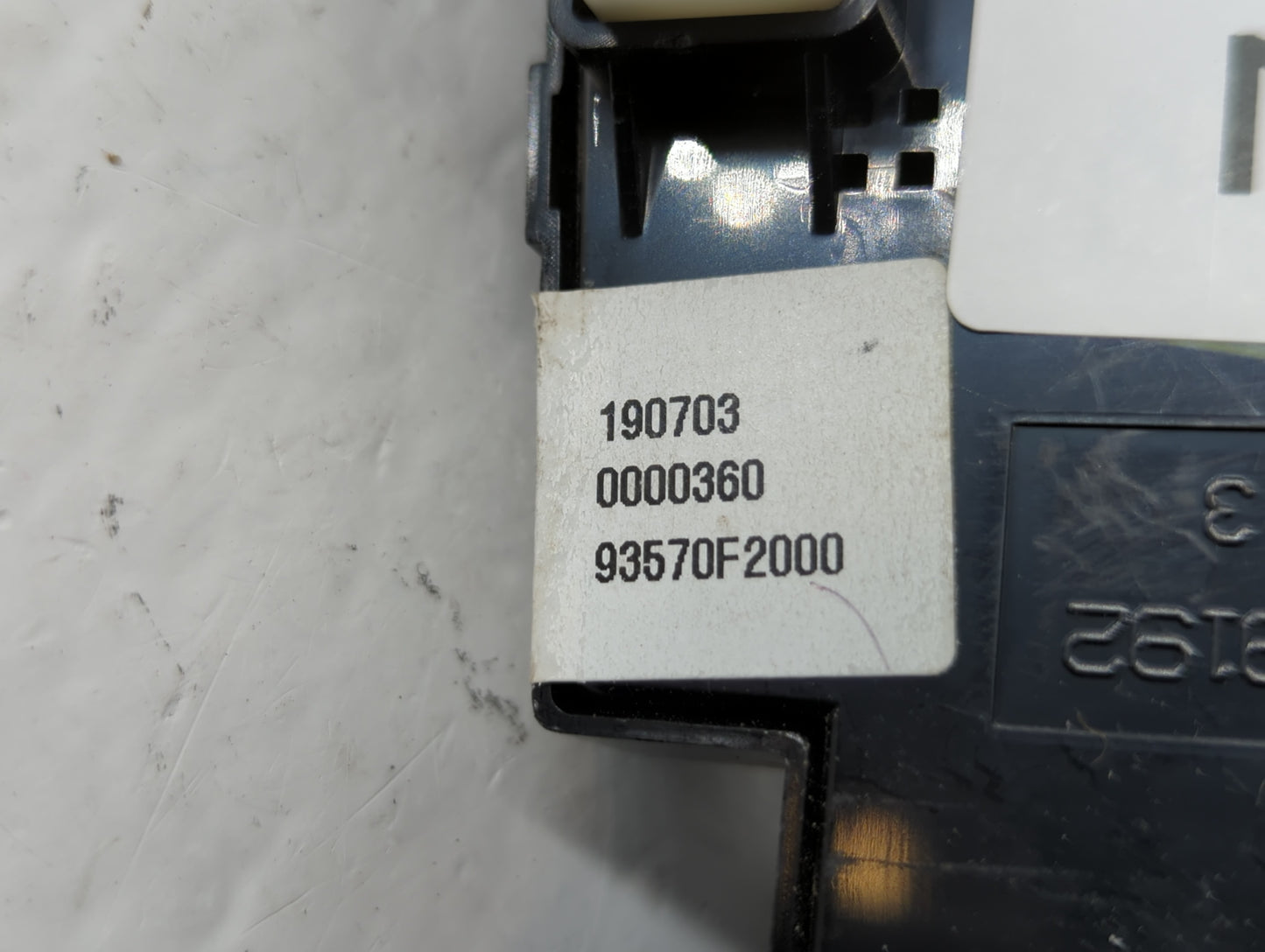 2017-2020 Hyundai Elantra Master Power Window Switch Replacement Driver Side Left P/N:0000360 93570F2000 Fits OEM Used Auto 