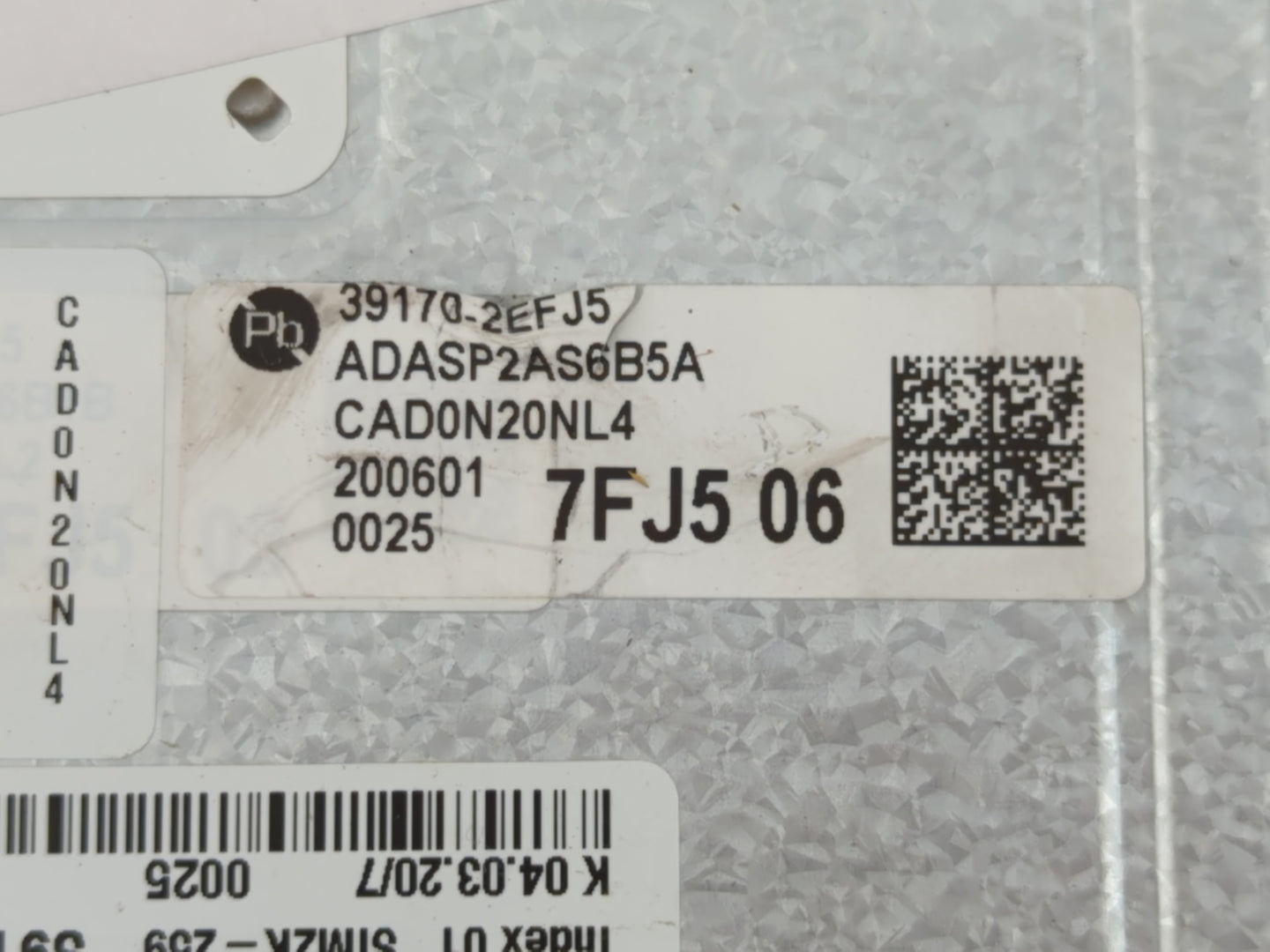 2020 Hyundai Elantra PCM Engine Control Computer ECU ECM PCU OEM P/N:39170-2EFJ5 Fits OEM Used Auto Parts - Oemusedautoparts