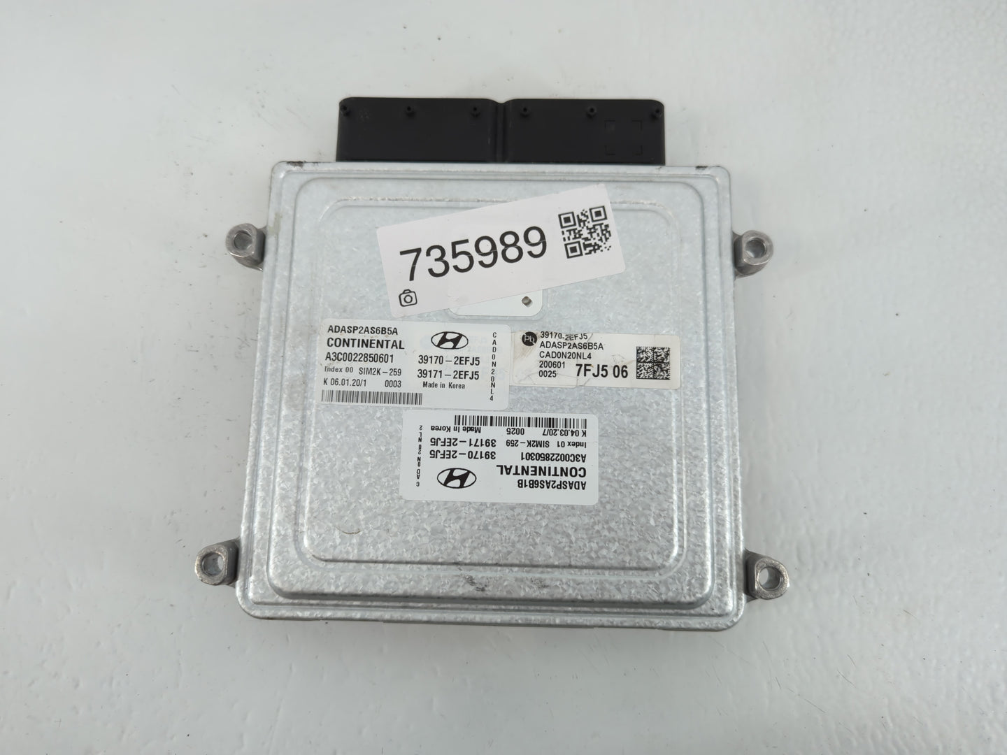 2020 Hyundai Elantra PCM Engine Control Computer ECU ECM PCU OEM P/N:39170-2EFJ5 Fits OEM Used Auto Parts - Oemusedautoparts