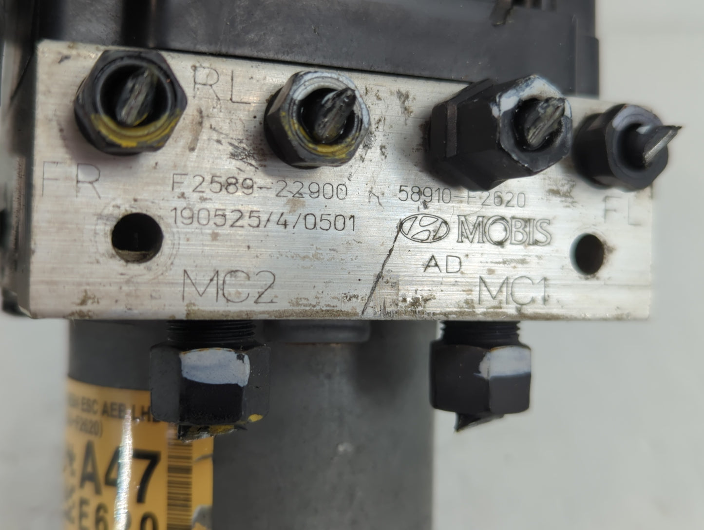 2019-2020 Hyundai Elantra ABS Pump Control Module Replacement P/N:58910-F2620 F2589-22900 Fits Fits 2019 2020 OEM Used Auto 