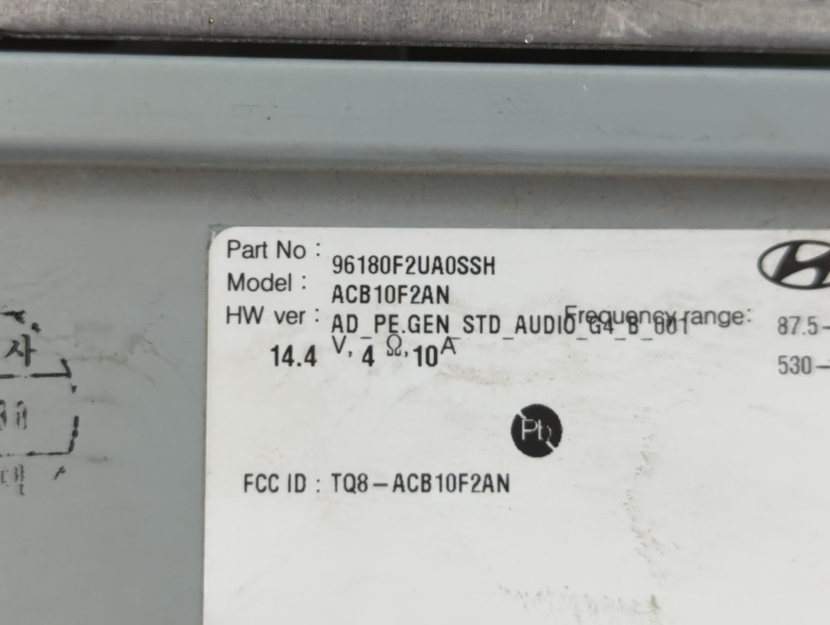 2019-2020 Hyundai Elantra Am Fm Cd Player Radio Receiver 761173 - Oemusedautoparts1.com