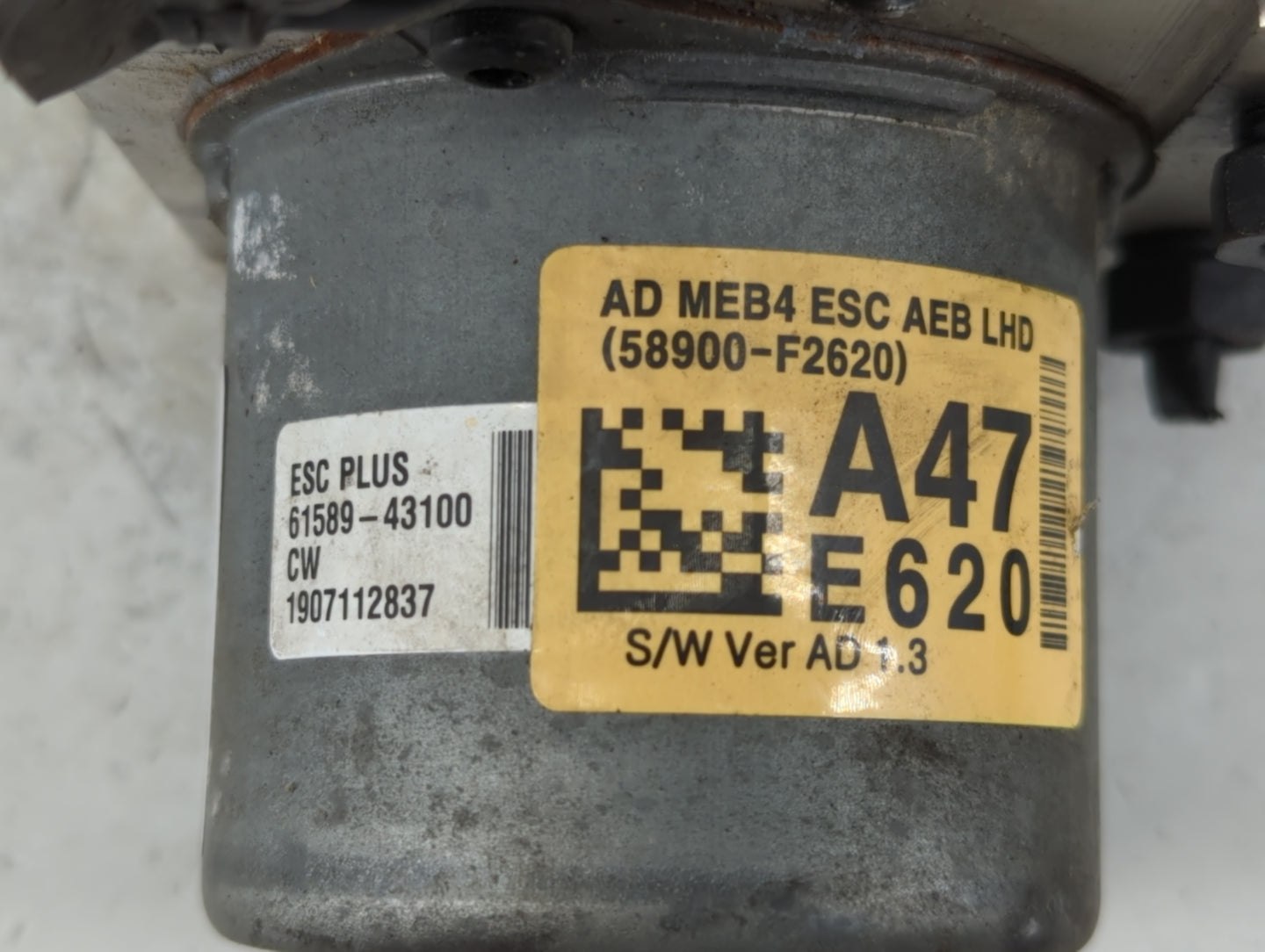 2019-2020 Hyundai Elantra ABS Pump Control Module Replacement P/N:58900-F2620 Fits Fits 2019 2020 OEM Used Auto Parts - Oemu