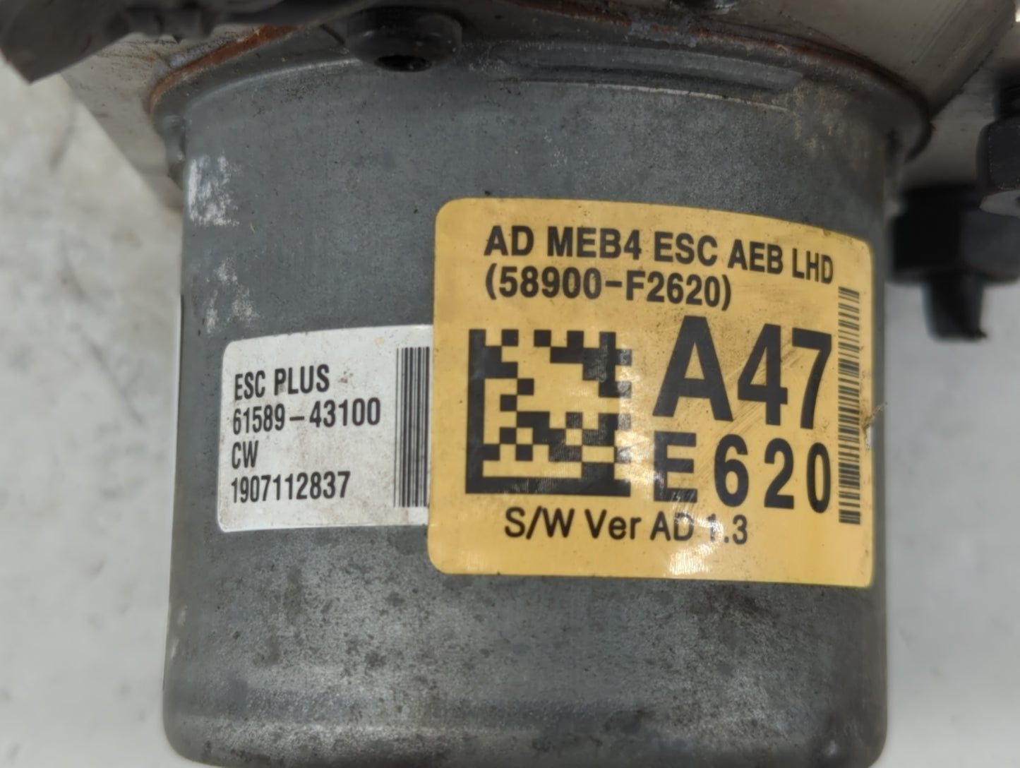 2019-2020 Hyundai Elantra ABS Pump Control Module Replacement P/N:58900-F2620 Fits Fits 2019 2020 OEM Used Auto Parts - Oemu