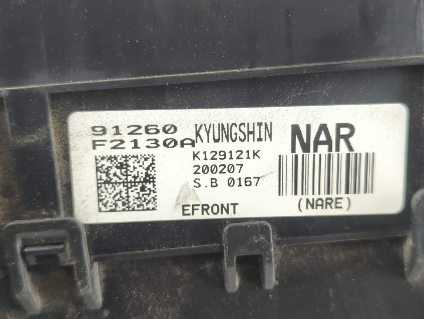 2019-2020 Hyundai Elantra Fusebox Fuse Box Panel Relay Module P/N:91260 F2130A Fits Fits 2019 2020 OEM Used Auto Parts - Oem