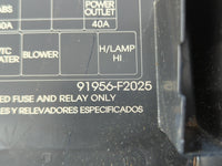 2019-2020 Hyundai Elantra Fusebox Fuse Box Panel Relay Module P/N:91956-F2025 Fits Fits 2019 2020 OEM Used Auto Parts - Oemu
