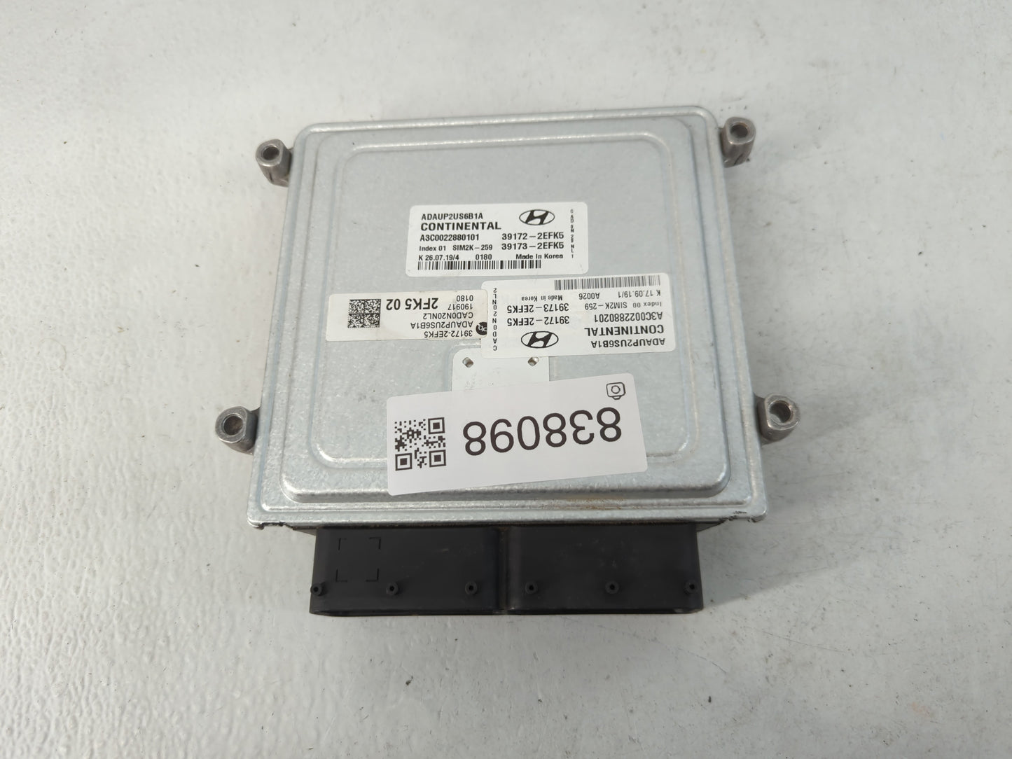 2020 Hyundai Elantra PCM Engine Control Computer ECU ECM PCU OEM P/N:39172-2EFK5 Fits OEM Used Auto Parts - Oemusedautoparts