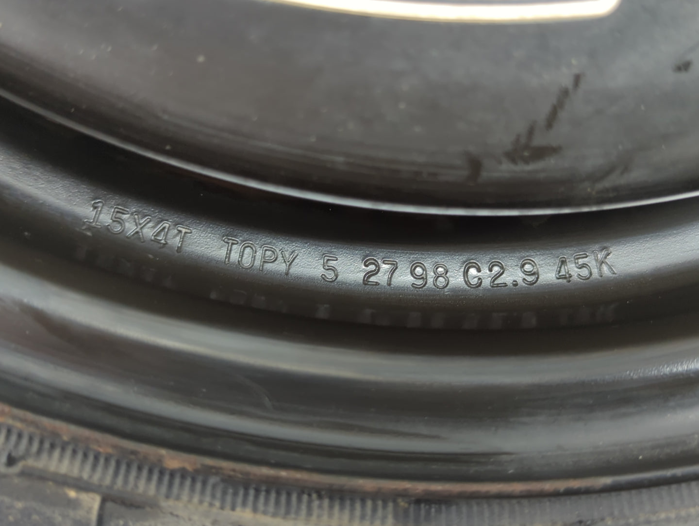 2011-2022 Hyundai Elantra Spare Donut Tire Wheel Rim Oem - Oemusedautoparts1.com