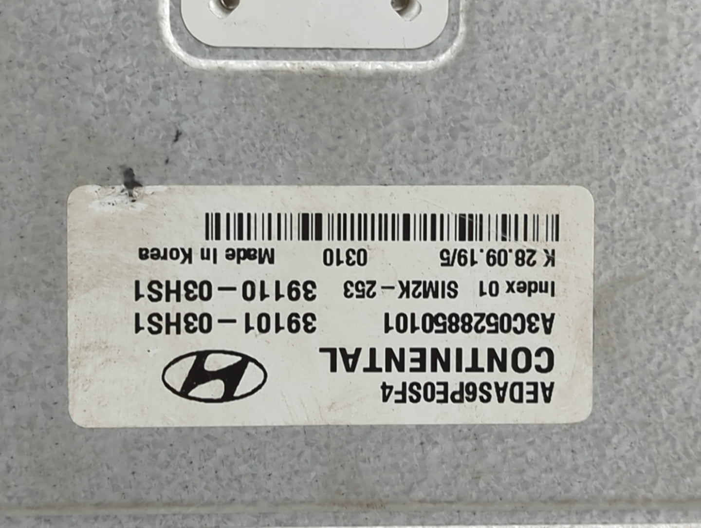 2017-2020 Hyundai Ioniq PCM Engine Control Computer ECU ECM PCU OEM P/N:39101-03HS1 39110-03HS1 Fits Fits 2017 2018 2019 202