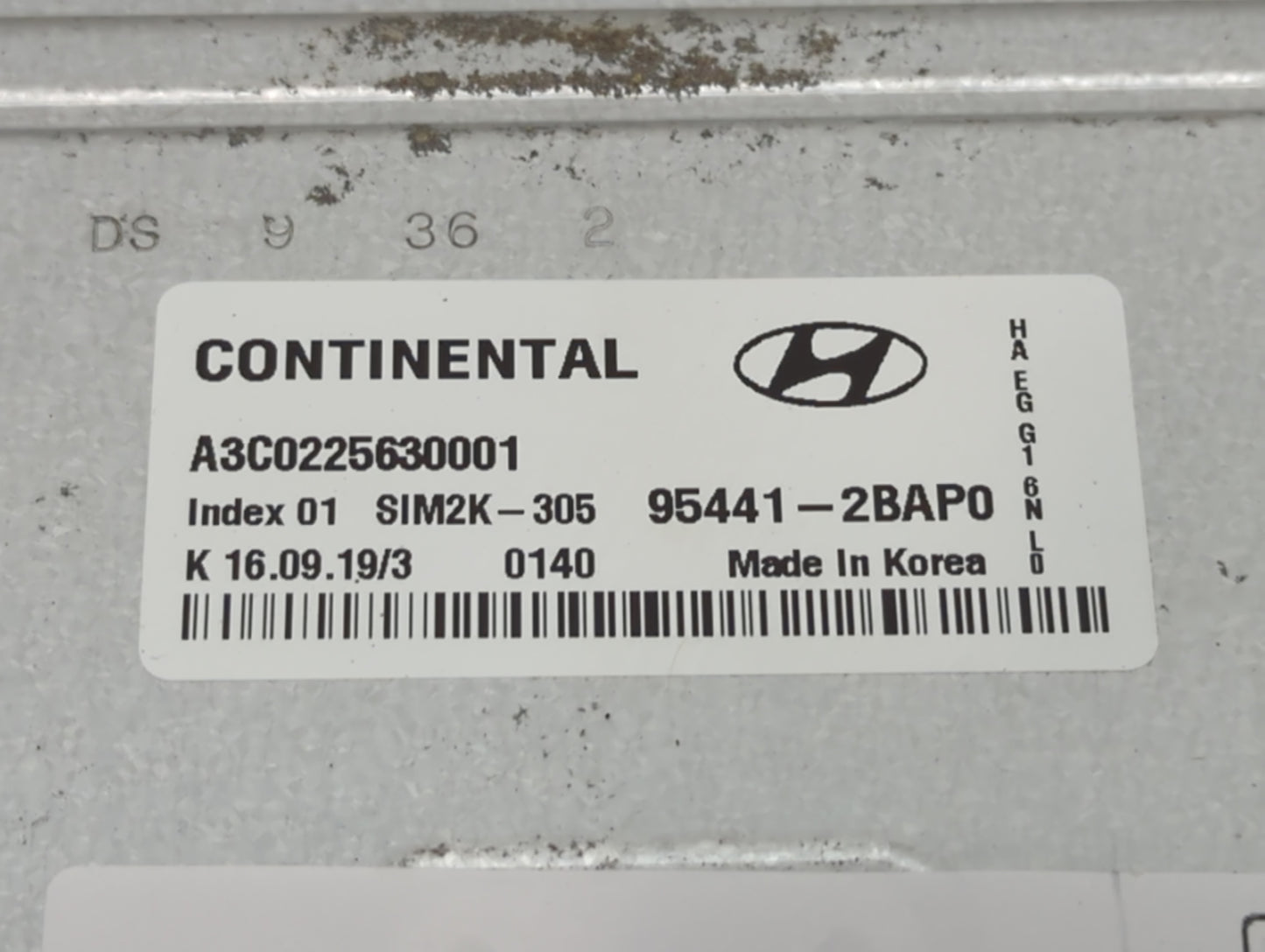 2017-2020 Hyundai Ioniq PCM Engine Control Computer ECU ECM PCU OEM P/N:95441-2BAP0 A3C0225630001 Fits Fits 2017 2018 2019 2