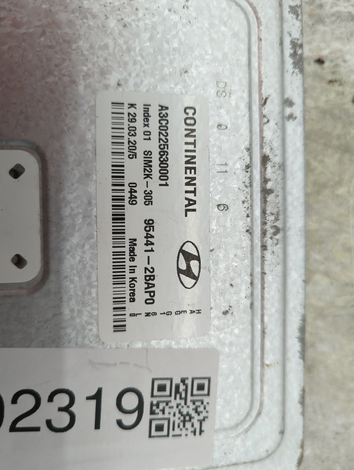 2017-2020 Hyundai Ioniq PCM Engine Control Computer ECU ECM PCU OEM P/N:A3C0225630001 95441-2BAP0 Fits Fits 2017 2018 2019 2