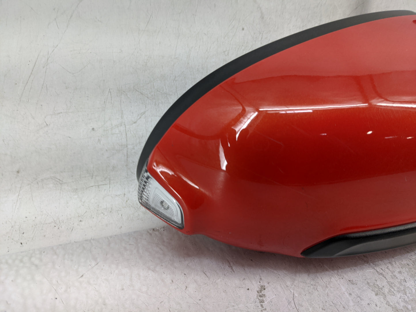 2018-2021 Hyundai Kona Passenger Right Side View Manual Door Mirror Red - Oemusedautoparts1.com
