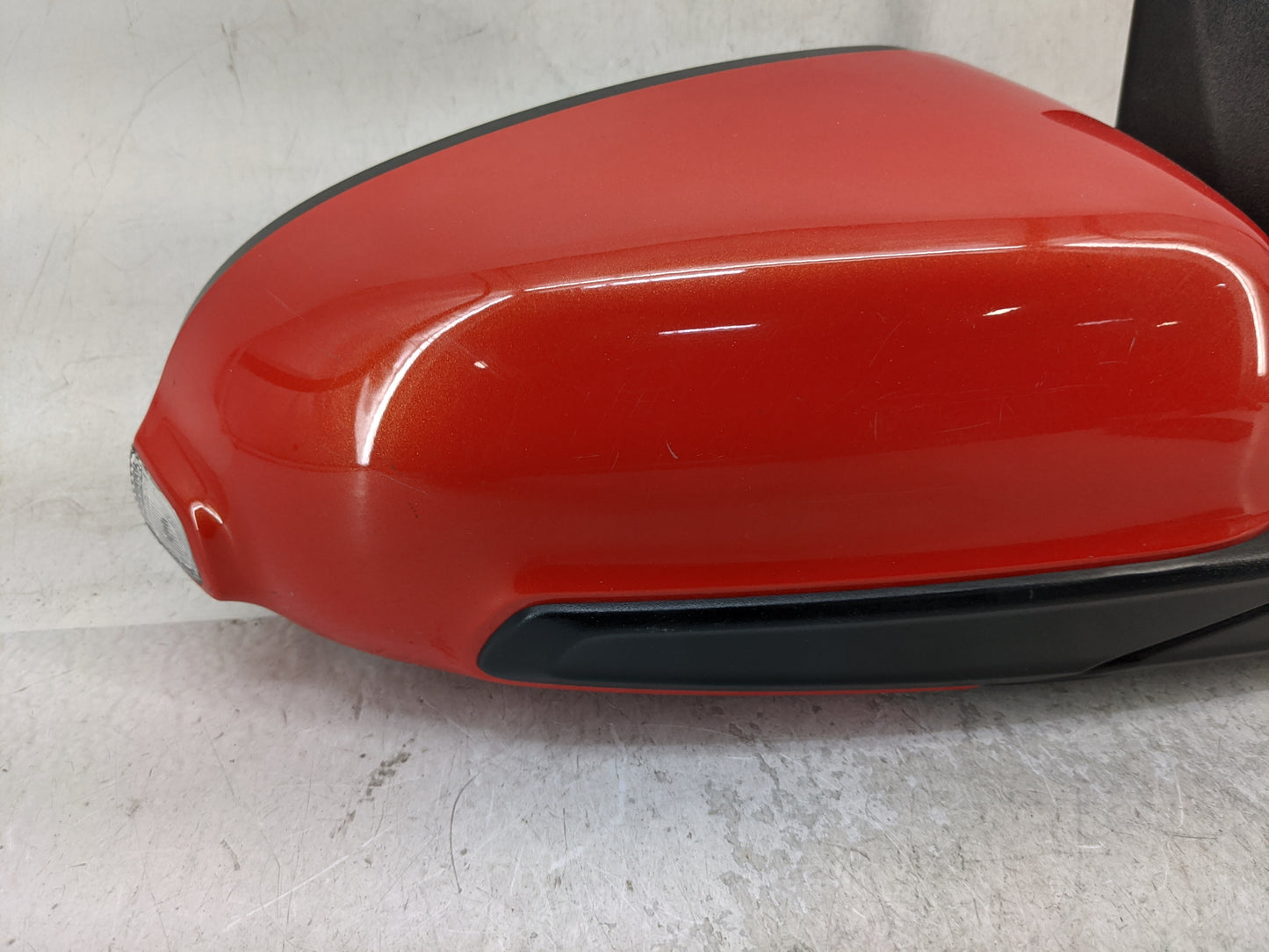 2018-2021 Hyundai Kona Passenger Right Side View Manual Door Mirror Red - Oemusedautoparts1.com