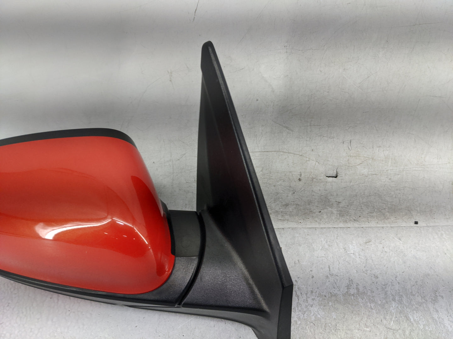 2018-2021 Hyundai Kona Passenger Right Side View Manual Door Mirror Red - Oemusedautoparts1.com