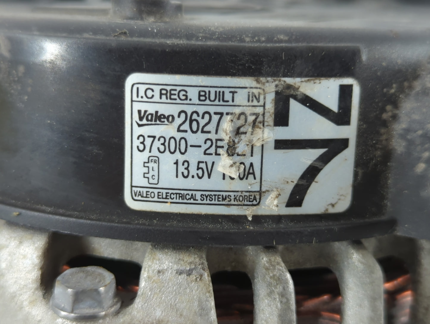 2018-2021 Hyundai Kona Alternator Replacement Generator Charging Assembly Engine OEM P/N:2627727 37300-2E821 Fits OEM Used A