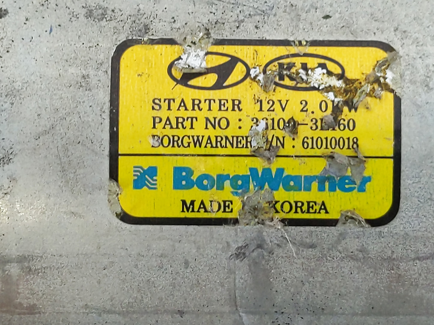 2020-2022 Hyundai Palisade Car Starter Motor Solenoid OEM P/N:36100-3L160 61010018 Fits Fits 2020 2021 2022 OEM Used Auto Pa