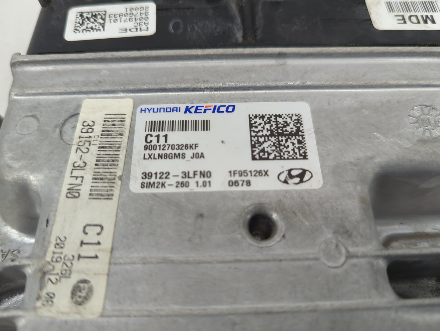 2020-2022 Hyundai Palisade PCM Engine Control Computer ECU ECM PCU OEM P/N:39122-3LFN0 Fits Fits 2020 2021 2022 OEM Used Aut