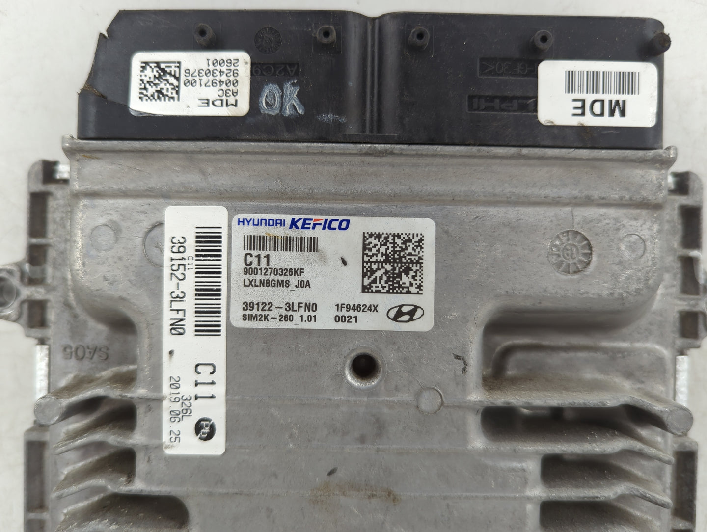 2020-2022 Hyundai Palisade PCM Engine Control Computer ECU ECM PCU OEM P/N:39152-3LFN0 39122-3LFN0 Fits Fits 2020 2021 2022 