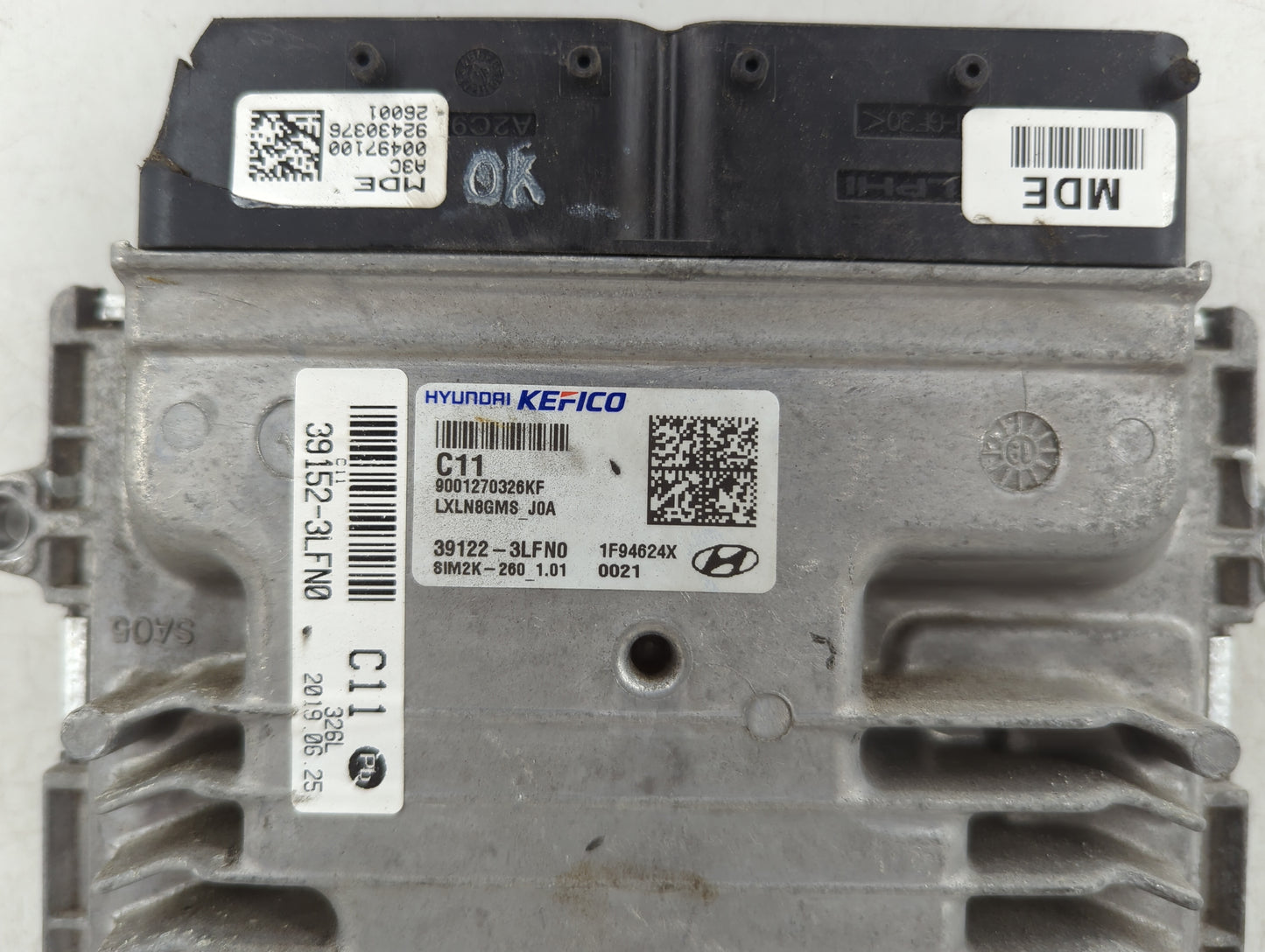 2020-2022 Hyundai Palisade PCM Engine Control Computer ECU ECM PCU OEM P/N:39152-3LFN0 39122-3LFN0 Fits Fits 2020 2021 2022 