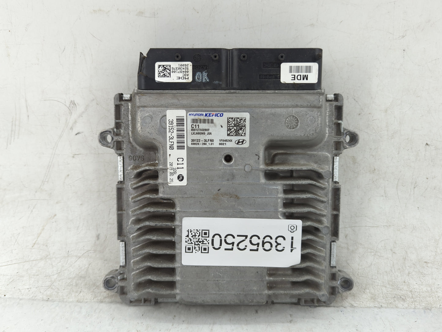 2020-2022 Hyundai Palisade PCM Engine Control Computer ECU ECM PCU OEM P/N:39152-3LFN0 39122-3LFN0 Fits Fits 2020 2021 2022 
