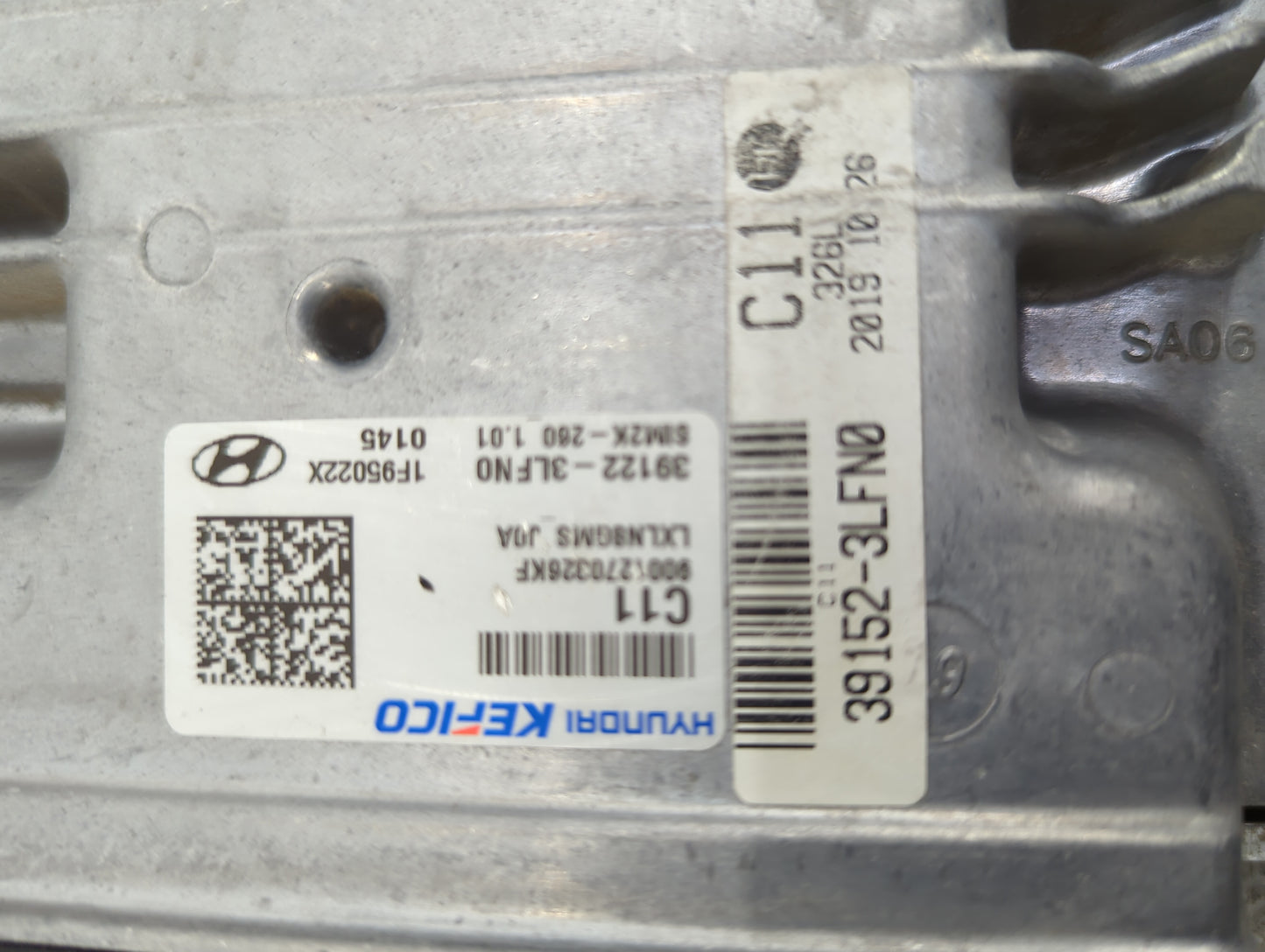 2020-2022 Hyundai Palisade PCM Engine Control Computer ECU ECM PCU OEM P/N:39122-3LFN0 Fits Fits 2020 2021 2022 OEM Used Aut