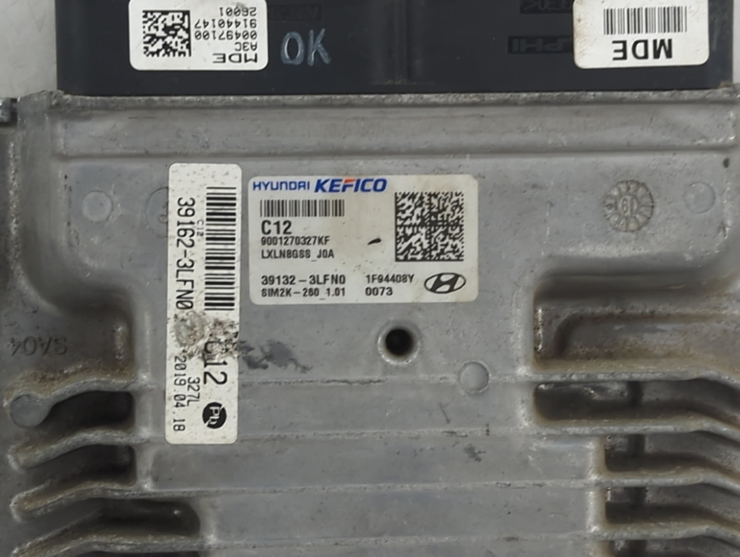 2020-2022 Hyundai Palisade PCM Engine Control Computer ECU ECM PCU OEM P/N:39162-3LFN0, 39132-3LFN0, 0001270327KF, SIM2K-260