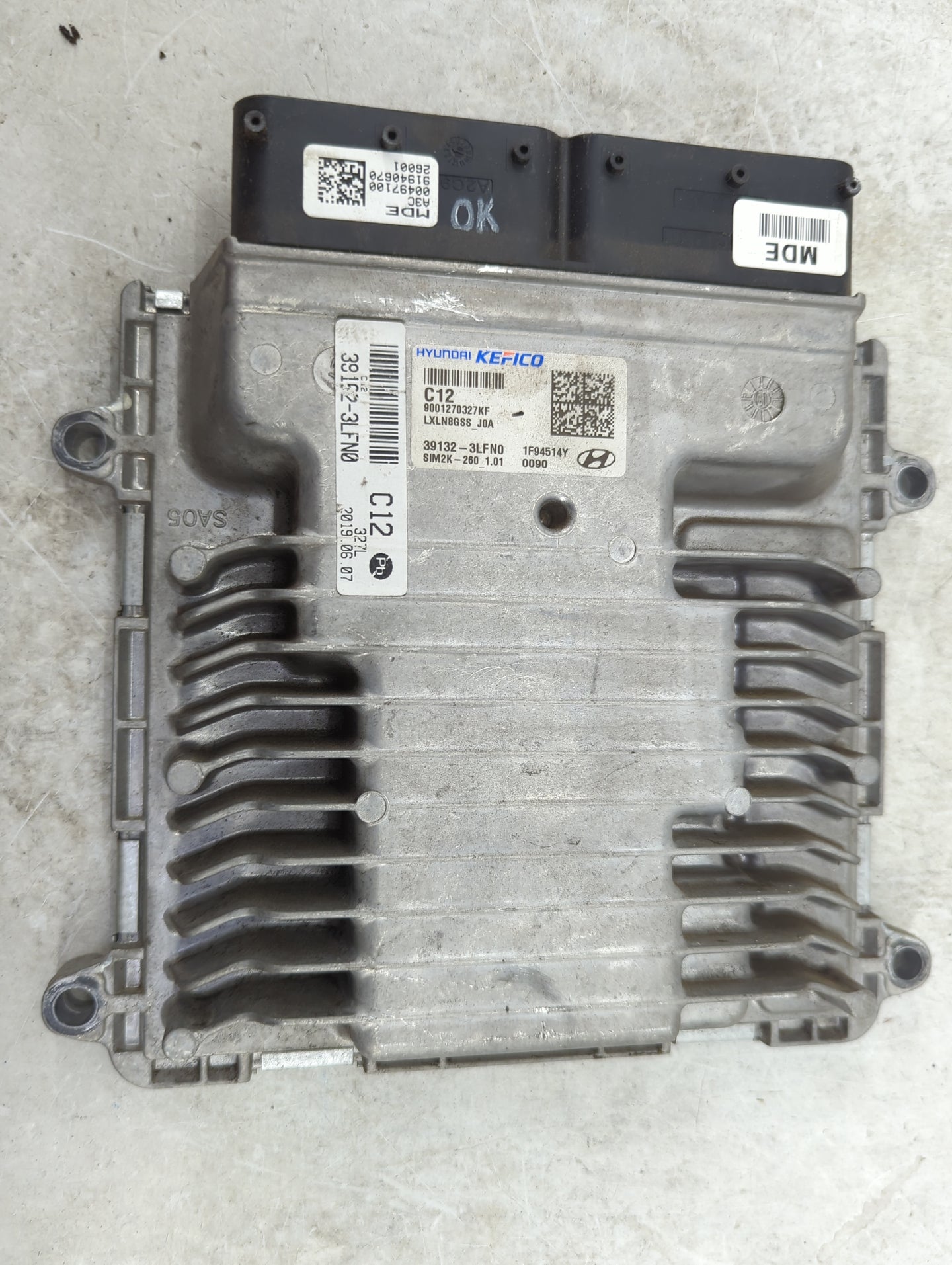 2020-2022 Hyundai Palisade PCM Engine Control Computer ECU ECM PCU OEM P/N:39132-3LFN0 9001270327KF Fits Fits 2020 2021 2022