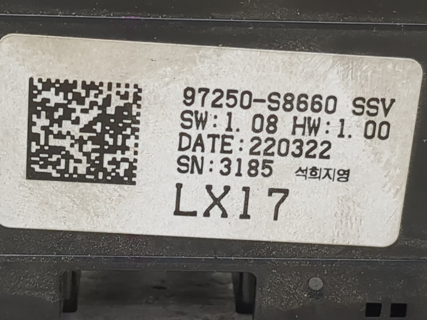 2020-2022 Hyundai Palisade Climate Control Module Temperature AC/Heater Replacement P/N:97250-S8660 Fits Fits 2020 2021 2022