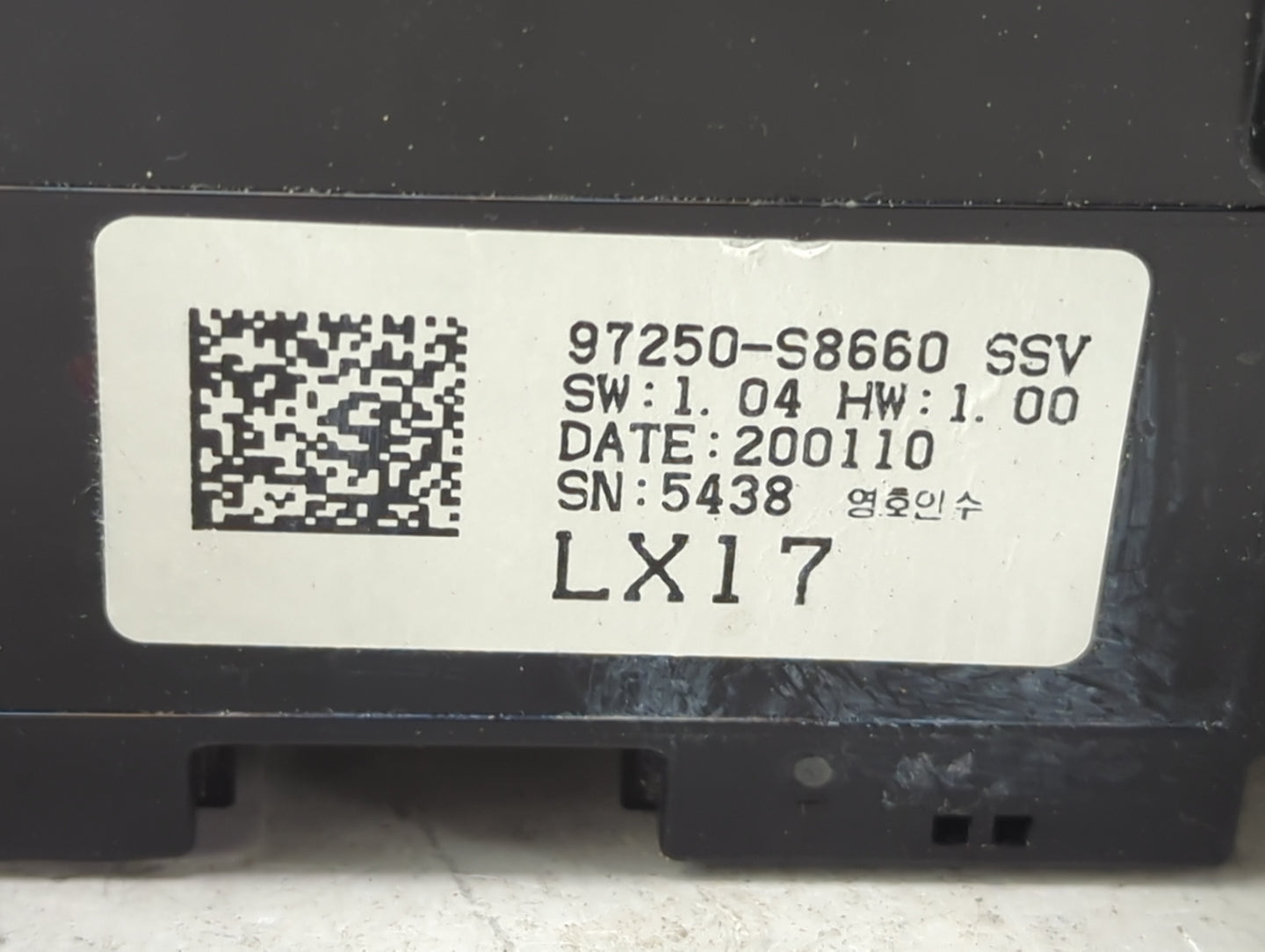 2020-2022 Hyundai Palisade Climate Control Module Temperature AC/Heater Replacement P/N:97250-S8660 Fits Fits 2020 2021 2022
