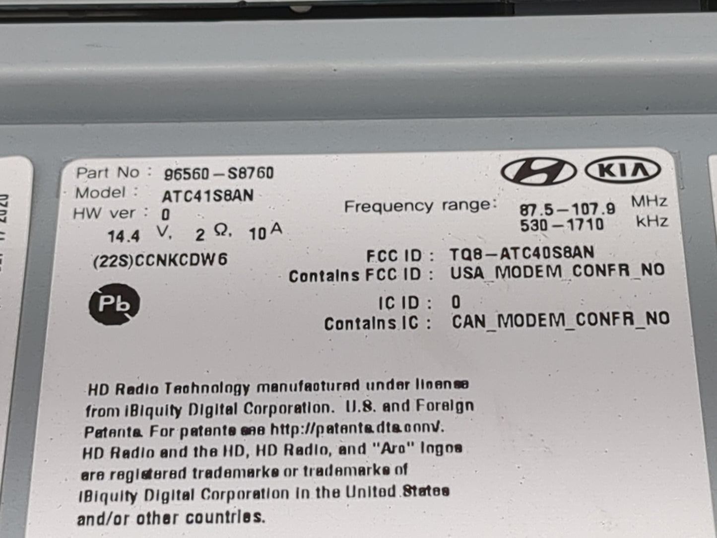 2020 Hyundai Palisade Information Display Screen 1479459 - Oemusedautoparts1.com