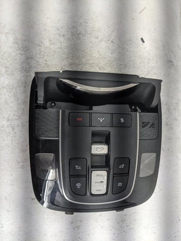 2020-2022 Hyundai Palisade Overhead Console W/rear Climate Control Black - Oemusedautoparts1.com