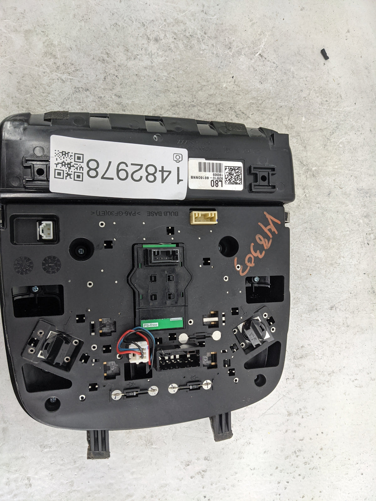 2020-2022 Hyundai Palisade Overhead Console W/rear Climate Control Black - Oemusedautoparts1.com
