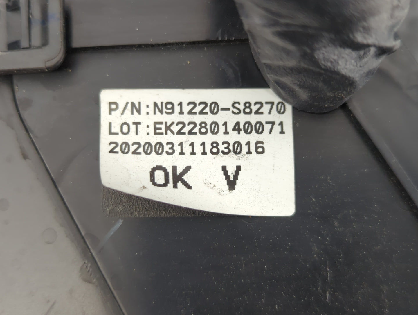 2020-2022 Hyundai Palisade Fusebox Fuse Box Panel Relay Module P/N:N91220-S8270 Fits Fits 2020 2021 2022 OEM Used Auto Parts