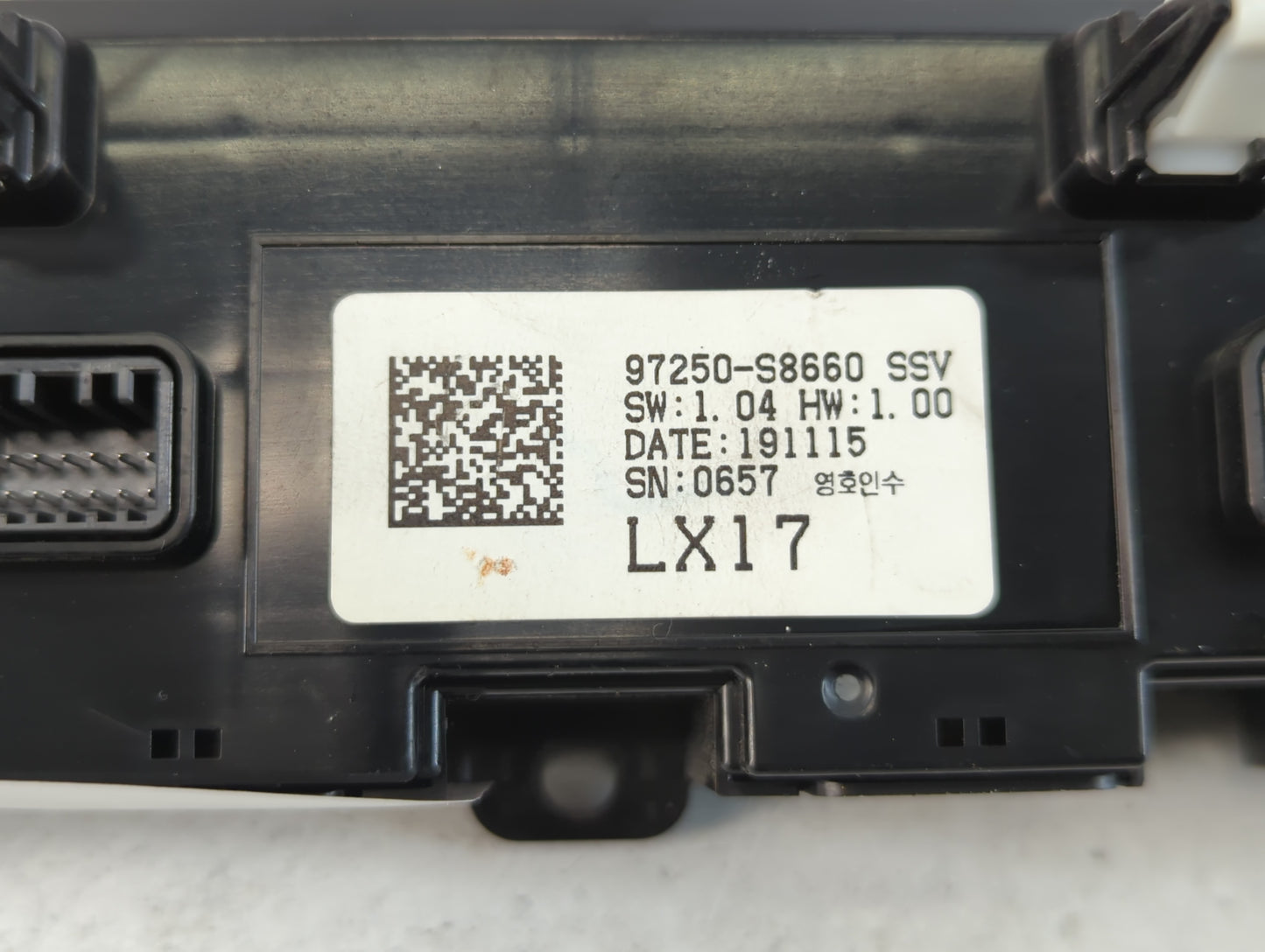 2020-2022 Hyundai Palisade Climate Control Module Temperature AC/Heater Replacement P/N:97250-S8660 Fits Fits 2020 2021 2022