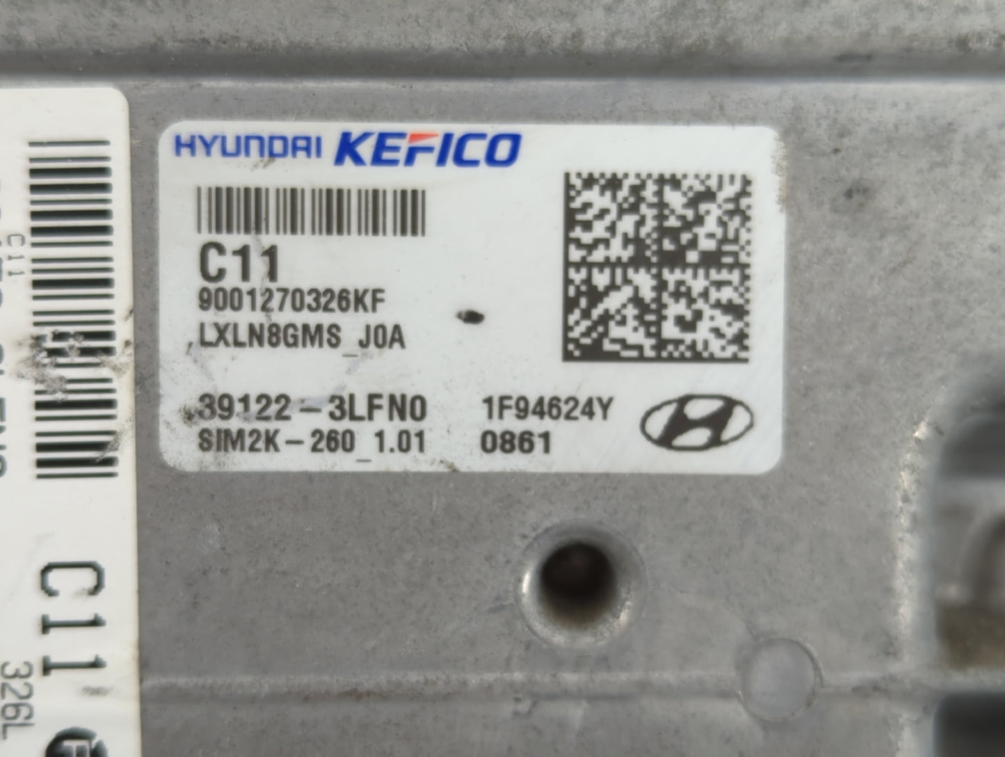 2020-2022 Hyundai Palisade PCM Engine Control Computer ECU ECM PCU OEM P/N:39122-3LFN0 Fits Fits 2020 2021 2022 OEM Used Aut