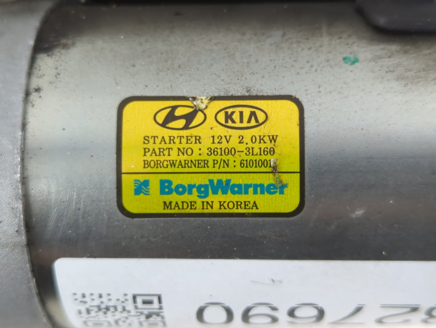 2020-2022 Hyundai Palisade Car Starter Motor Solenoid OEM P/N:36100-3L160 Fits Fits 2020 2021 2022 OEM Used Auto Parts - Oem