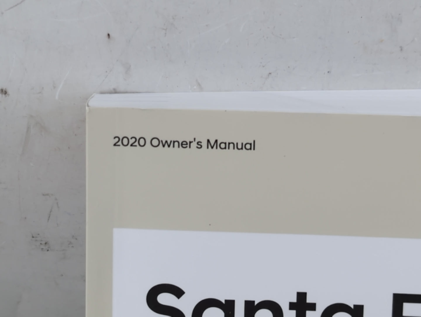 2020 Hyundai Santa Fe Owners Manual Book Guide P/N:LS2U-EU97B OEM Used Auto Parts - Oemusedautoparts1.com