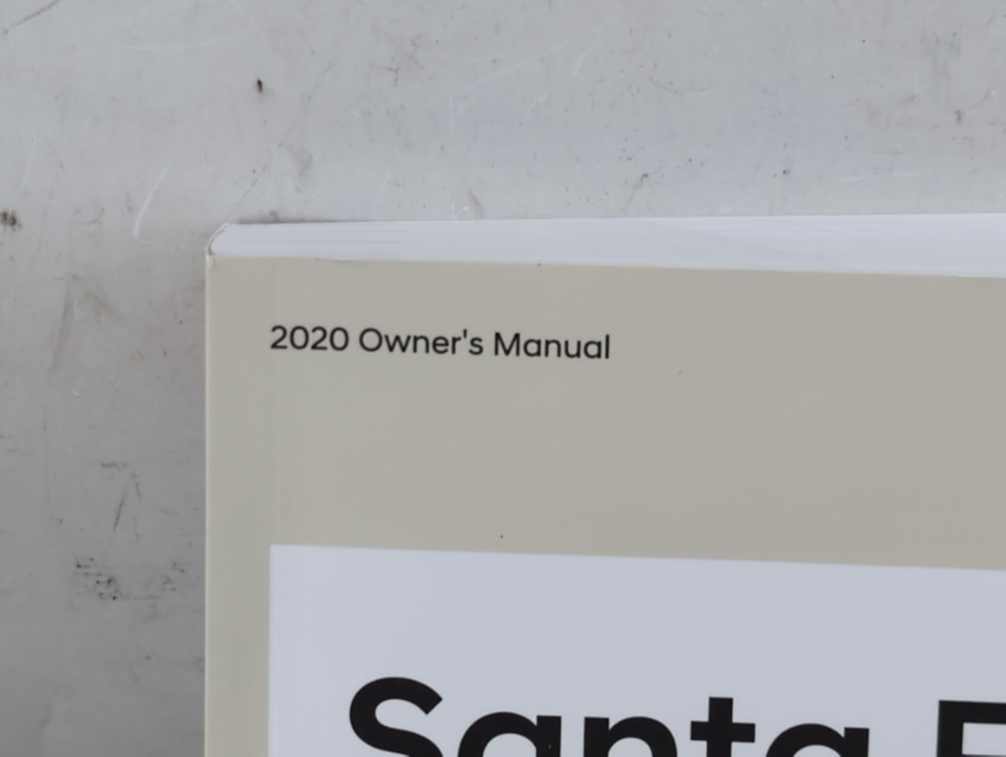 2020 Hyundai Santa Fe Owners Manual Book Guide P/N:LS2U-EU97B OEM Used Auto Parts - Oemusedautoparts1.com