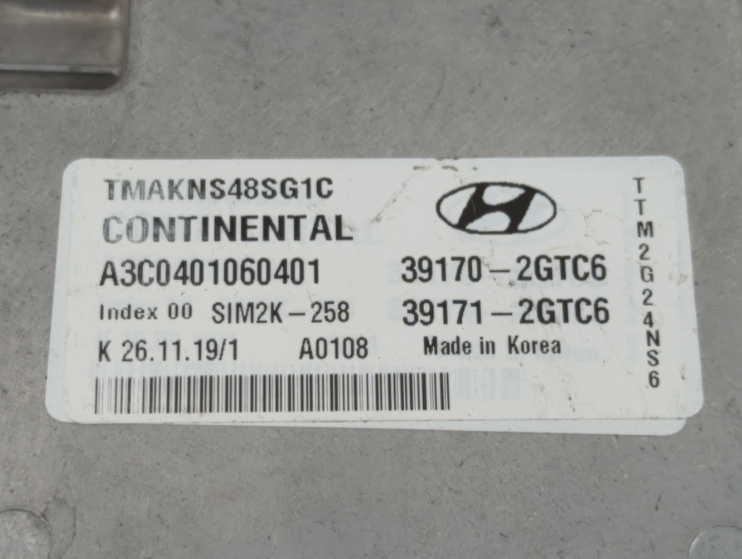 2020 Hyundai Santa Fe PCM Engine Control Computer ECU ECM PCU OEM P/N:39171-2GTC6 39170-2GTC6 Fits OEM Used Auto Parts - Oem