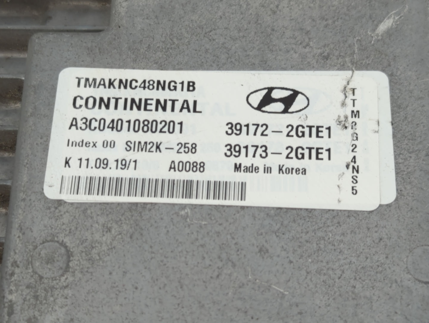 2020 Hyundai Santa Fe PCM Engine Control Computer ECU ECM PCU OEM P/N:39173-2GTE1 39172-2GTE1 Fits OEM Used Auto Parts - Oem