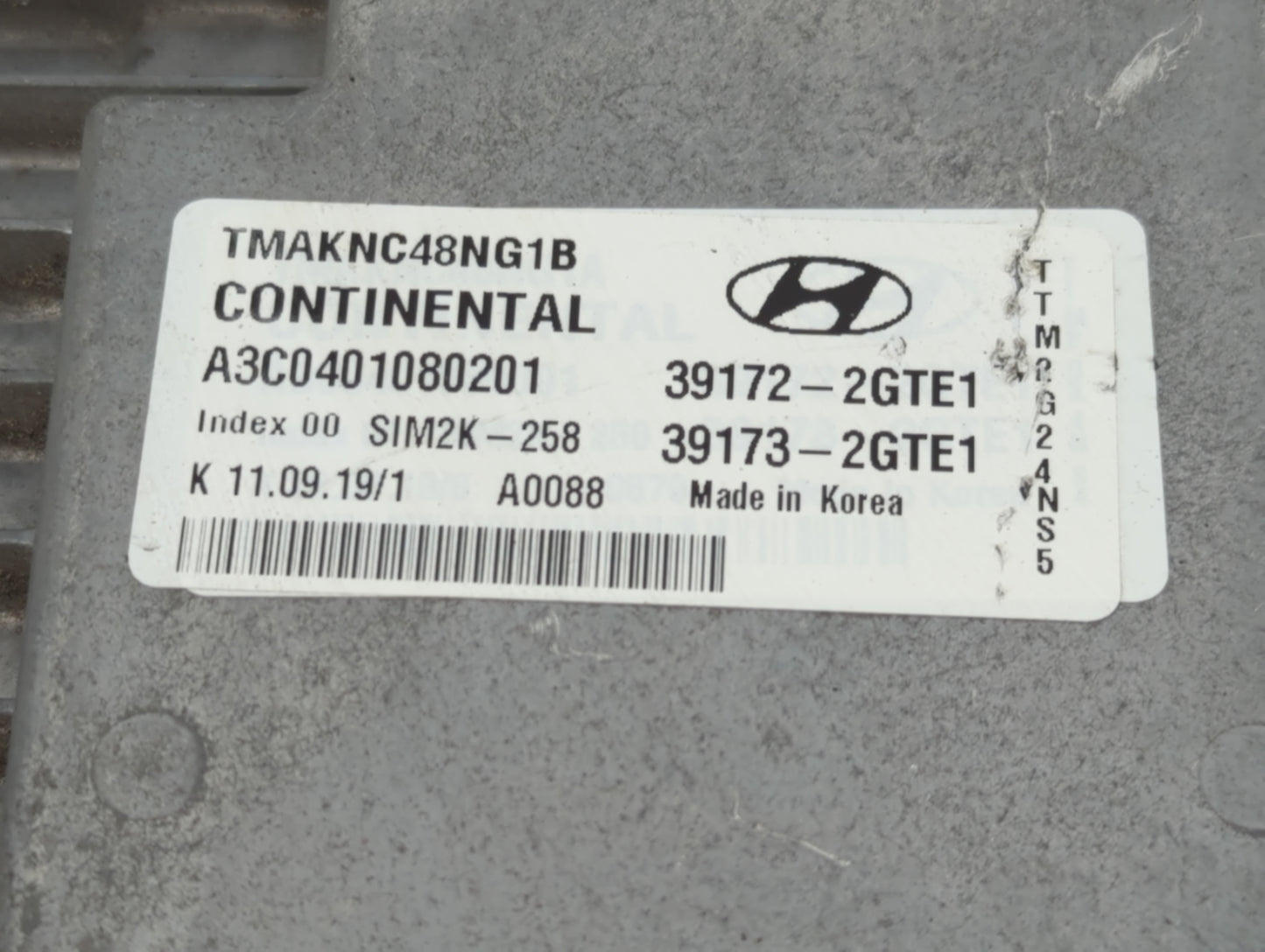 2020 Hyundai Santa Fe PCM Engine Control Computer ECU ECM PCU OEM P/N:39173-2GTE1 39172-2GTE1 Fits OEM Used Auto Parts - Oem