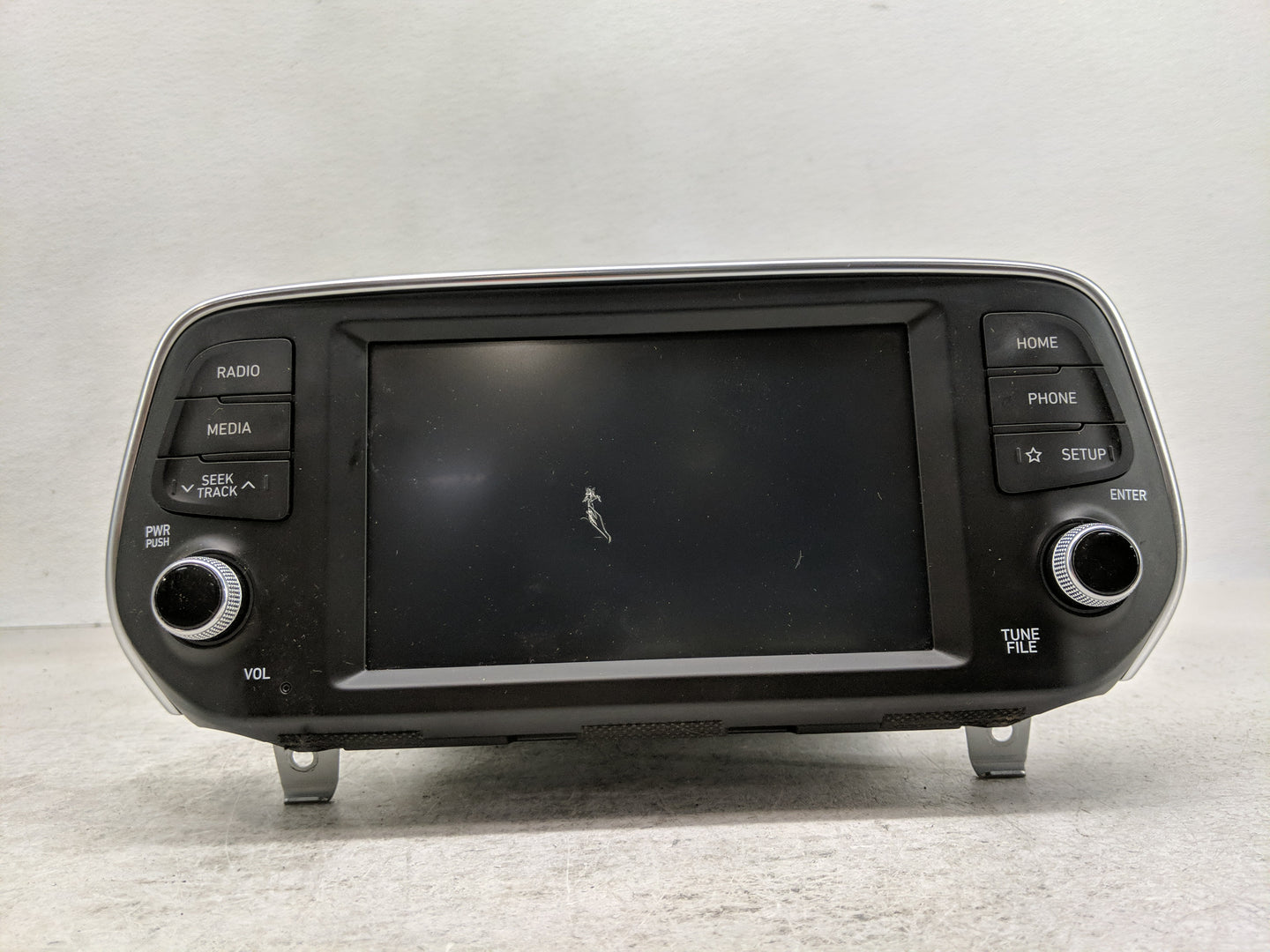 2019-2020 Hyundai Santa Fe Radio AM FM Cd Player Receiver Replacement P/N:96160-S2300VCS Fits Fits 2019 2020 OEM Used Auto P