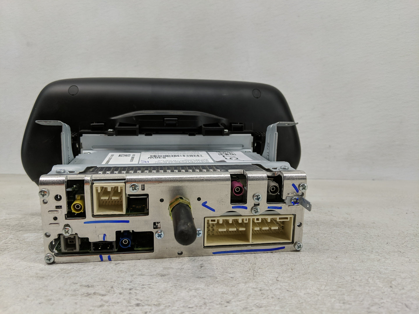 2019-2020 Hyundai Santa Fe Radio AM FM Cd Player Receiver Replacement P/N:96160-S2300VCS Fits Fits 2019 2020 OEM Used Auto P